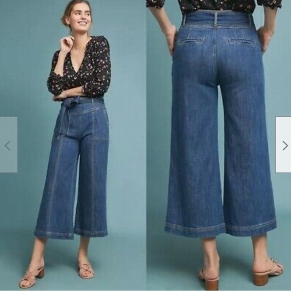 Anthropologie Pilcro Ultra High Rise Wide Leg Jeans 26 - Picture 2 of 8